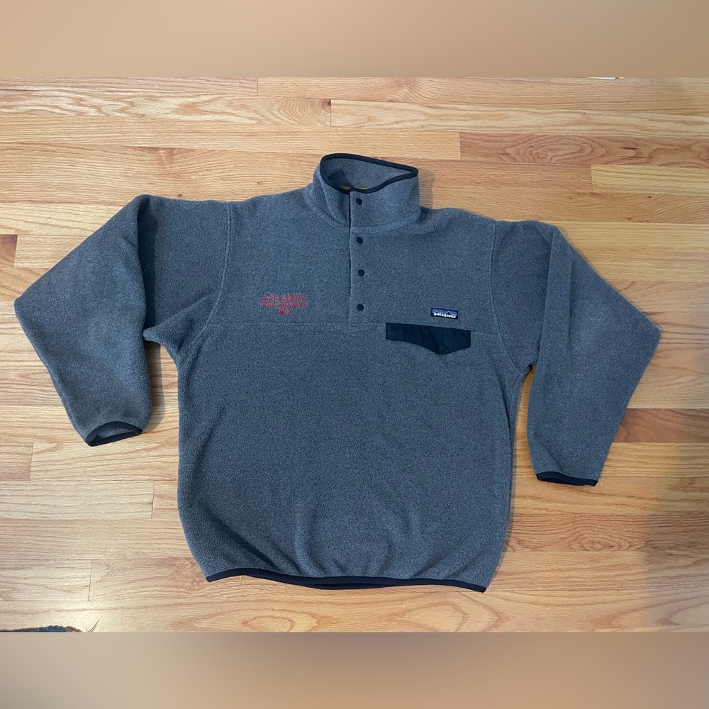 Patagonia vintage men’s synchilla grey fleece pullover size small